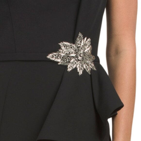 RENE BY RENE RUIZ Strapless Cascading Ruffle Gown With Applique Detail - Picture 3 of 3